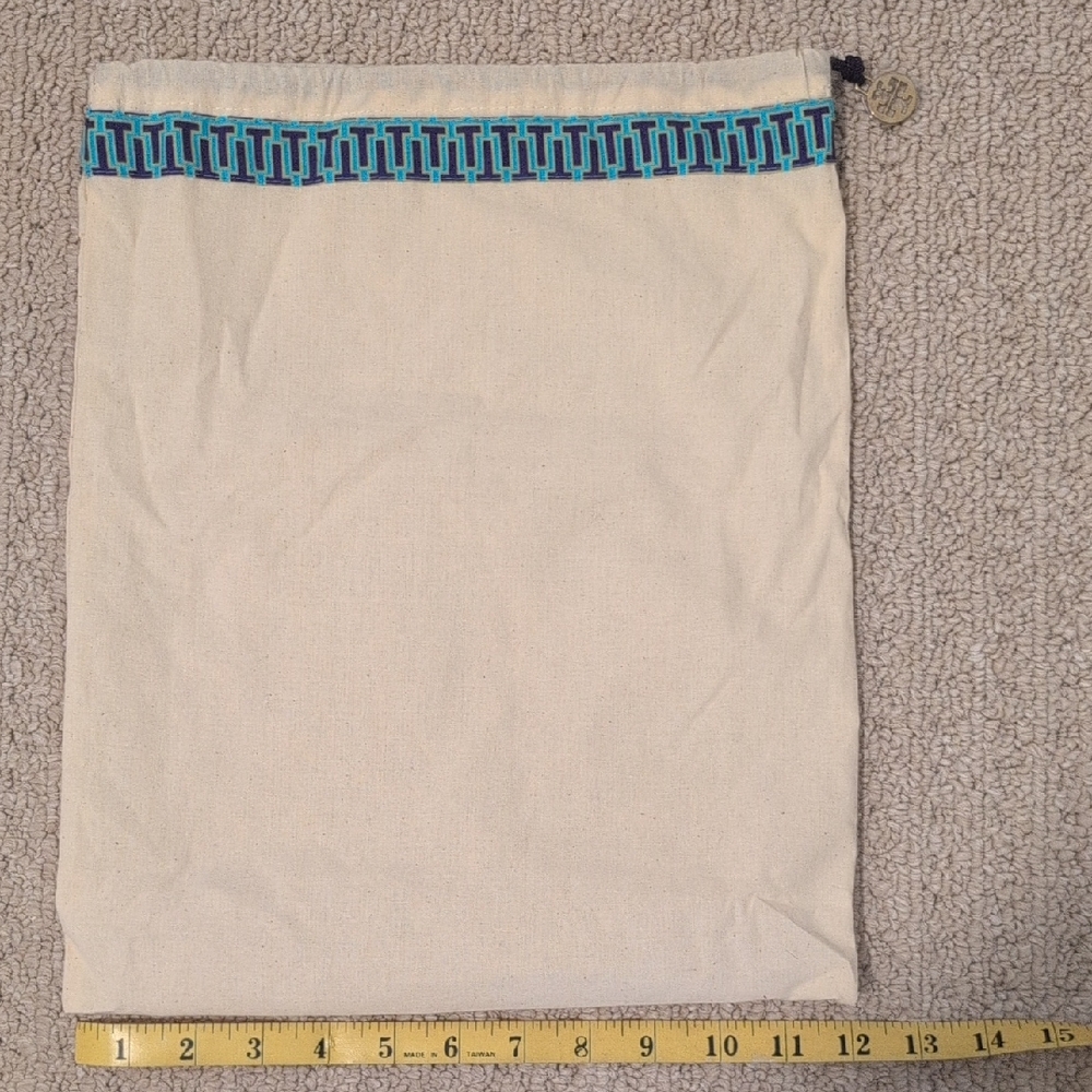 EUC Tory Burch Canvas Dust Drawstring Bag